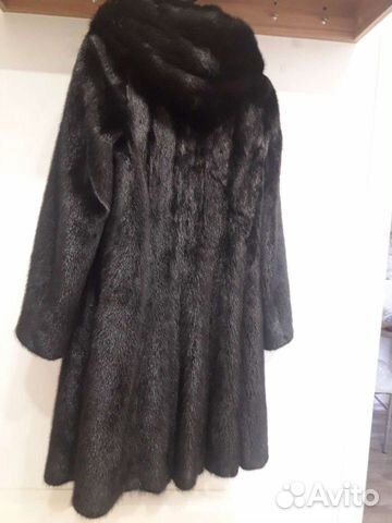 Шуба норковая с капюшоном 44-46