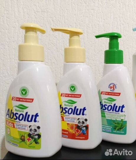 Мыло жидкое Absolut 250 мл, детское 270 мл