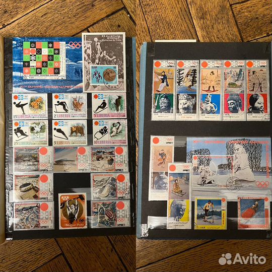 Обмен на монеты Альбом марок Олимпийские игры