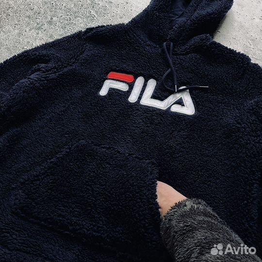 Плюшевое худи Fila
