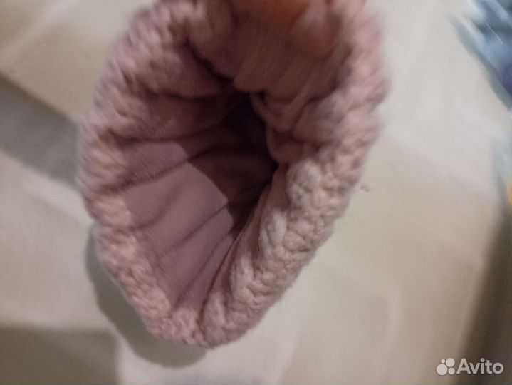 Шапка вязанная женская зимняя