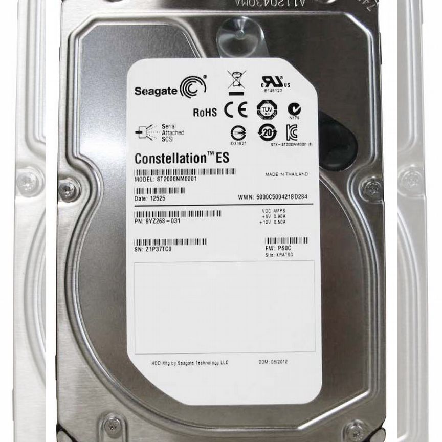 [ST2000NM0001] Жесткий Диск Seagate 2tb 6g Sas 3,5 St2000nm0001