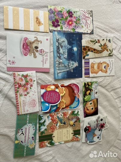 Открытки конверты новые