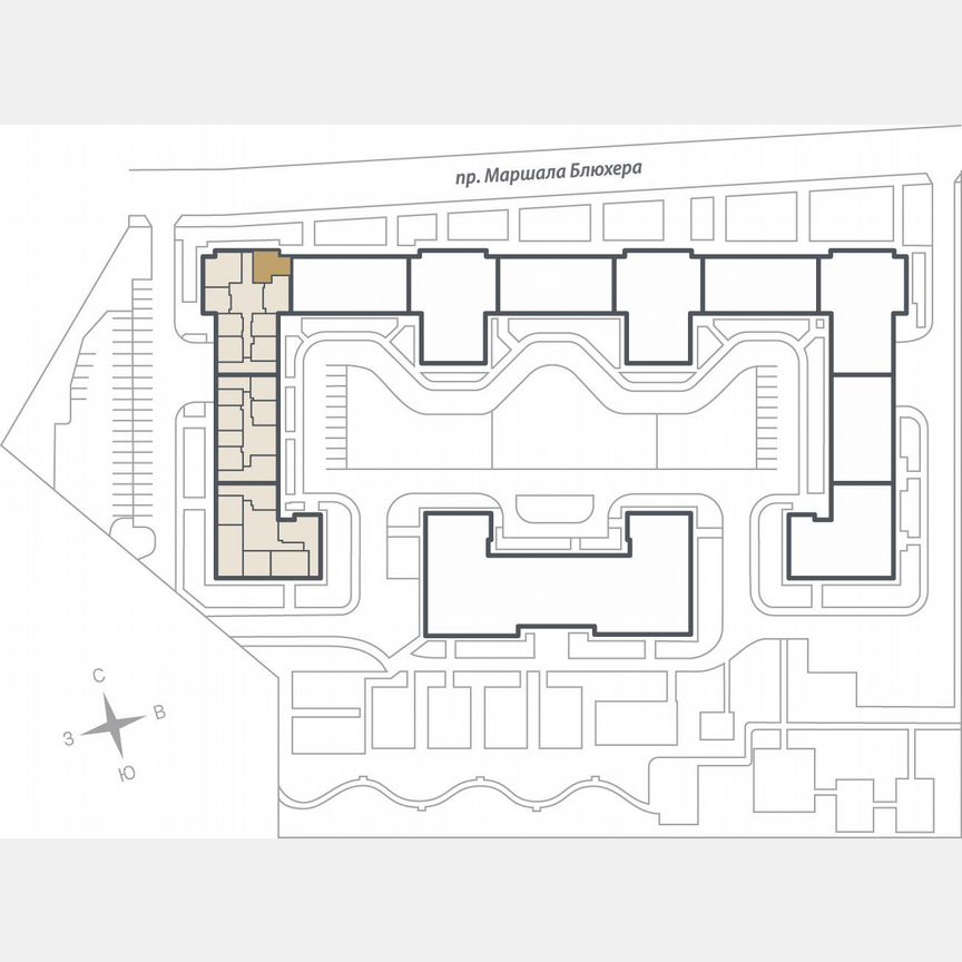 2-к. квартира, 62,1 м², 3/17 эт.