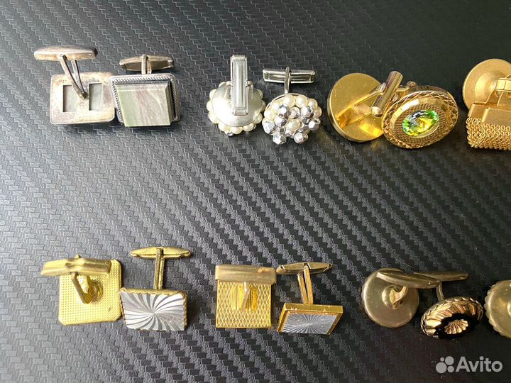 Запонки СССР винтаж серебро