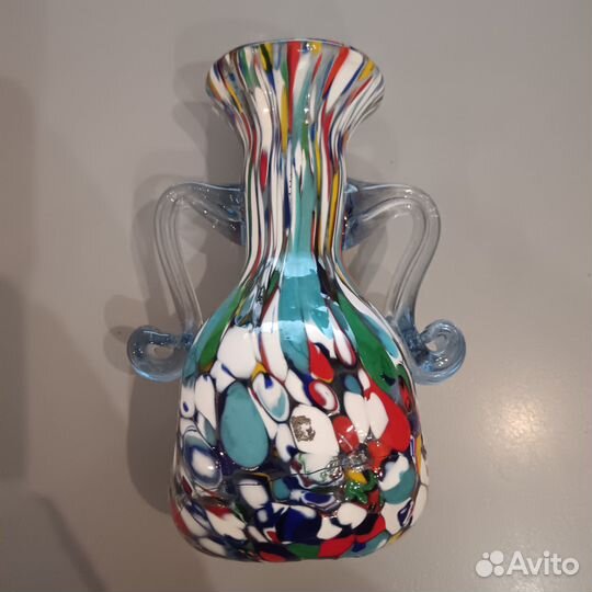Ваза цветное стекло Мурано