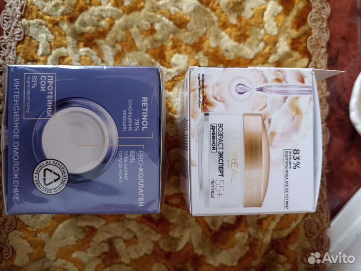 Крем для лица ночной 56+ дневной 55+ лореаль