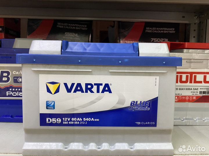 Аккумулятор 60 Varta 540А на Гранту