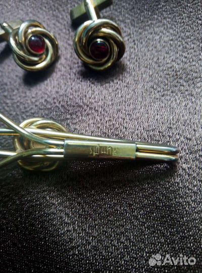 Запонки и зажим для галстука swank USA 50 годы