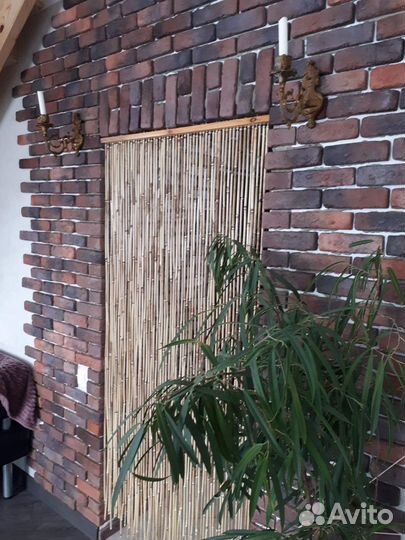 Бамбуковая штора на дверь