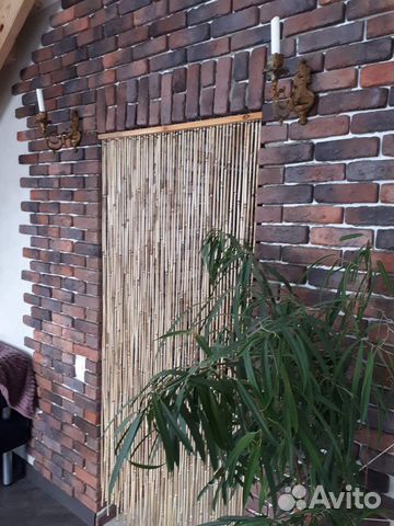 Бамбуковая штора на дверь