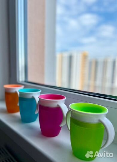 360 Чашка поильник непроливайка 207 мл