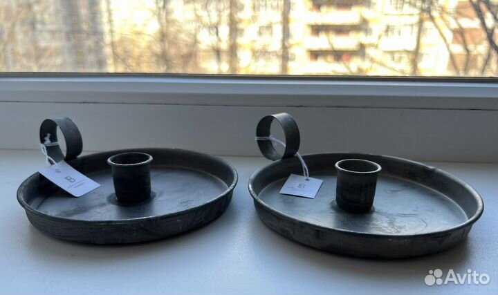 Подсвечник металлический новый