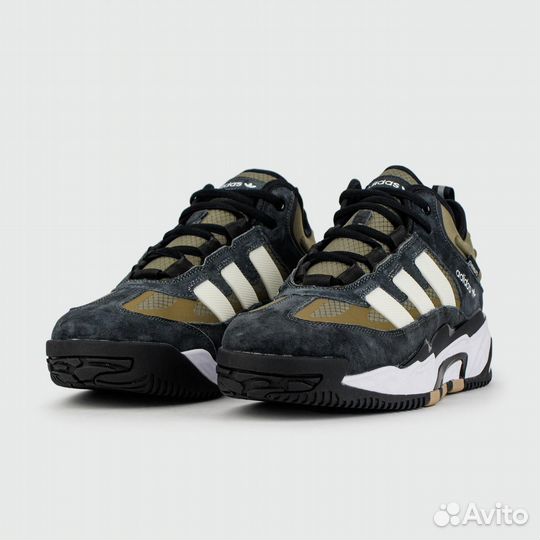 Кроссовки Adidas Niteball Olive / Black with Fur