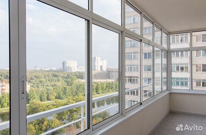 Раздвижное остекление балкона