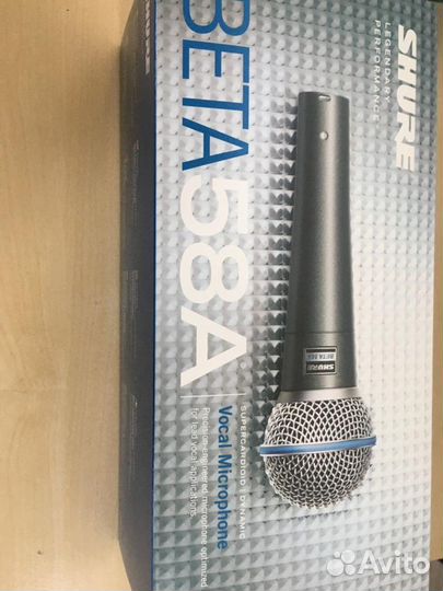Вокальный микрофон Shure beta58A,SM58, (оригинал)