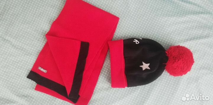 Шапка и шарф gulliver для девочки