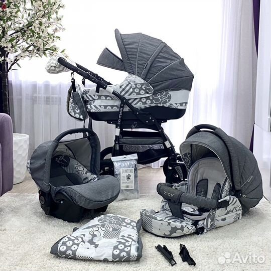 Коляска 3 в 1 Verdi Zipy (отл. Сост)