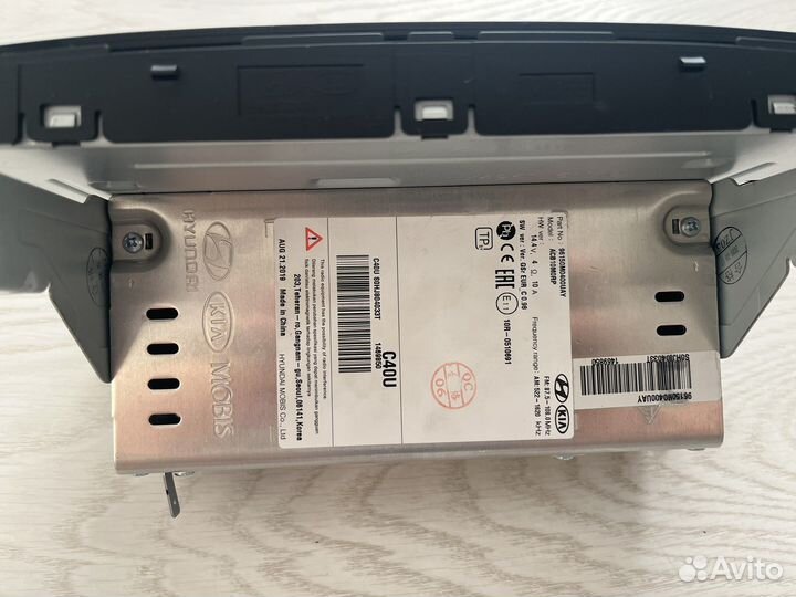 Магнитола на hyundai creta с рамкой оригинальная