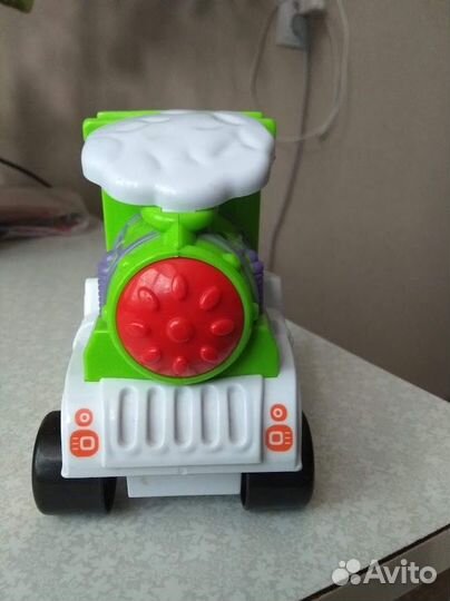 Машинка паровозик инерционная трюковая 12 см