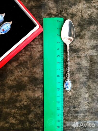 Ложечки с финифтью (клеймо мк-4)