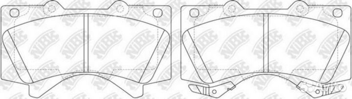 Колодки NiBK PN1541S nibk PN1541S