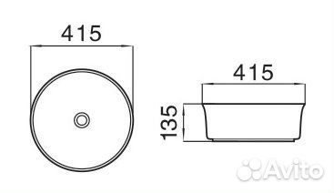 Раковина для ванной CeramaLux 499