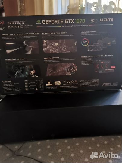 Видеокарта Asus Rog Strix gtx 1070