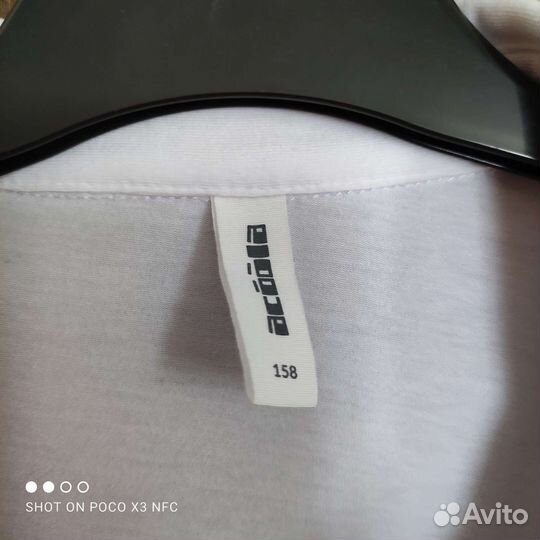 Блузка белая для девочек 158