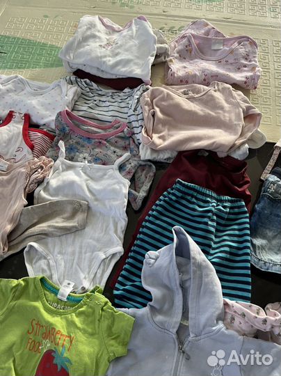 Детские вещи пакетом для девочки 5мес -1годик