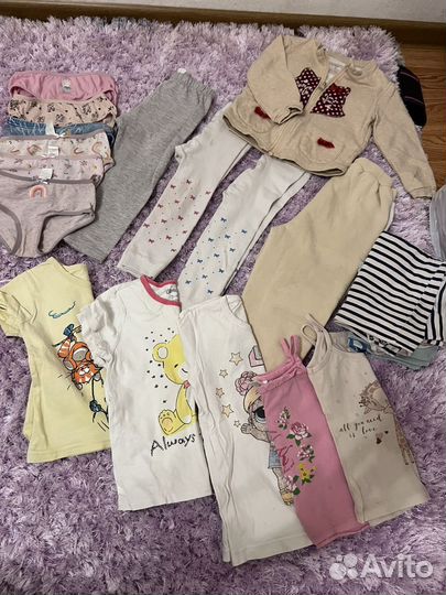 Детские вещи на девочку пакетом 86 92