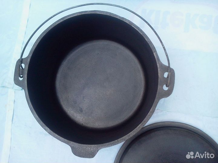 Кастрюля - котелок материал чугун