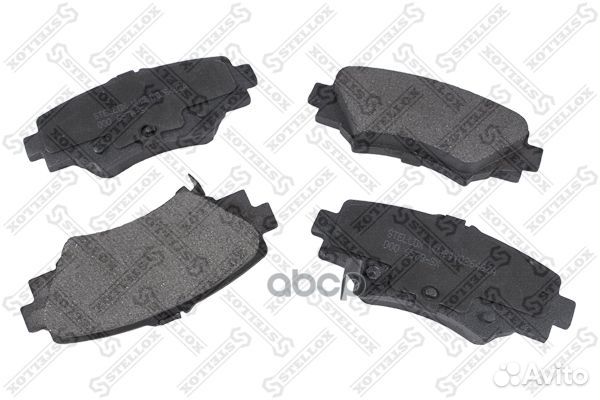 Колодки дисковые задн (с антискрип пластинами)