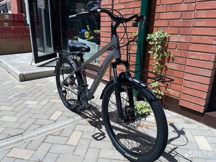 Велосипед новый горный алюминий багажник R 24