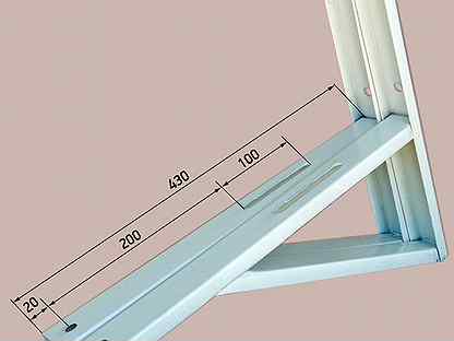 Кронштейн для кондиционера 600х600 чертеж