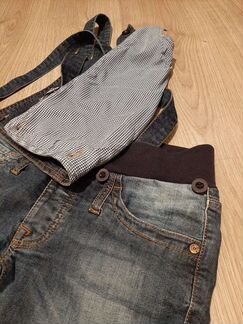 Джинсовый комбинезон для беременных 42