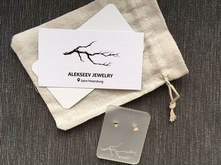 Серьги серебряные