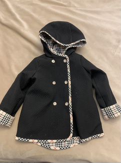 Стёганная куртка в клетку на девочку 116