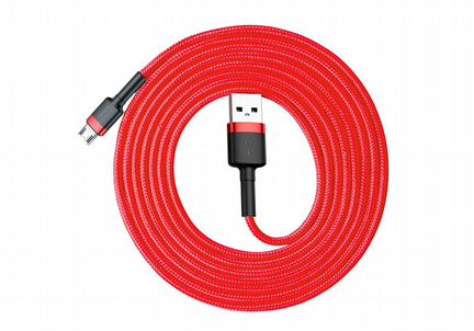 Кабель micro USB в оплетке на 1.5A, длина 2м