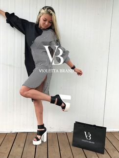 Удлиненная рубашка туника арт. 18064