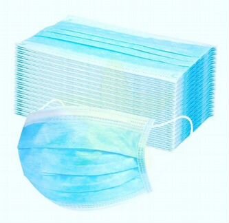 Трехслойные маски одноразовые для лица