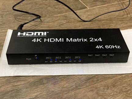 Unnlink hdmi 2.0 Матрица 2 входа 4 выхода