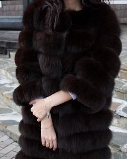 Шуба из песца