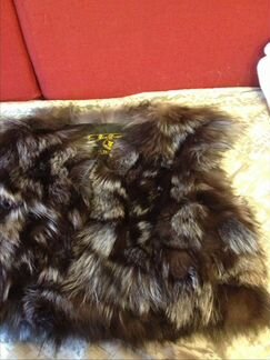 Меховой жилет, жилетка лиса чернобурая, мех