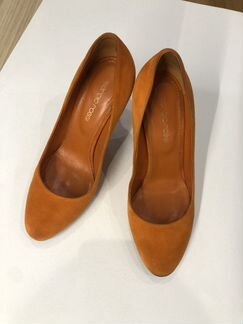 Оранжевые туфли Sergio Rossi