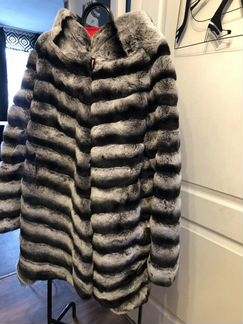 Шуба свингер из шиншиллы рекс 58/62 Монголия