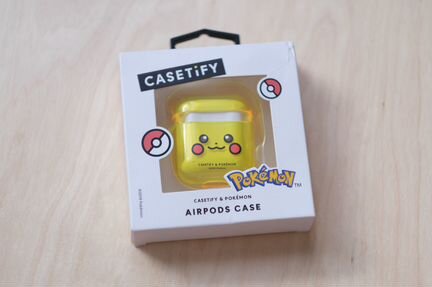 Чехол для airpods casetify Pokemon Pikachu face