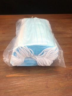 Маска защитная трехслойная