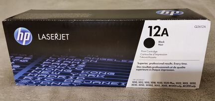 Оригинальный картридж HP Q2612A (№12A) Черный