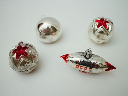 Елочные игрушки звезды СССР